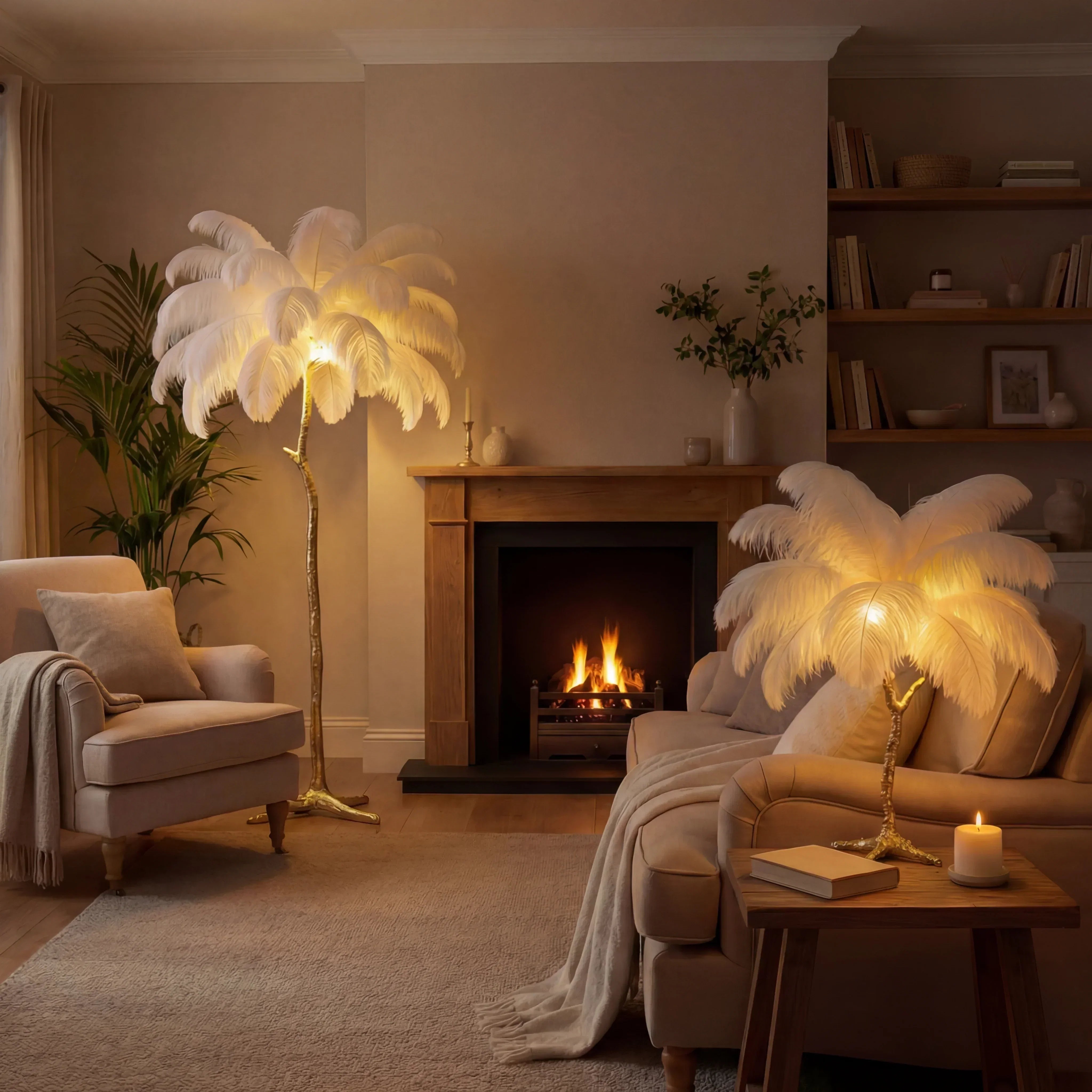 Hotel Chic Lighting for Your Home: The Story of the Ostrich Feather Lamp