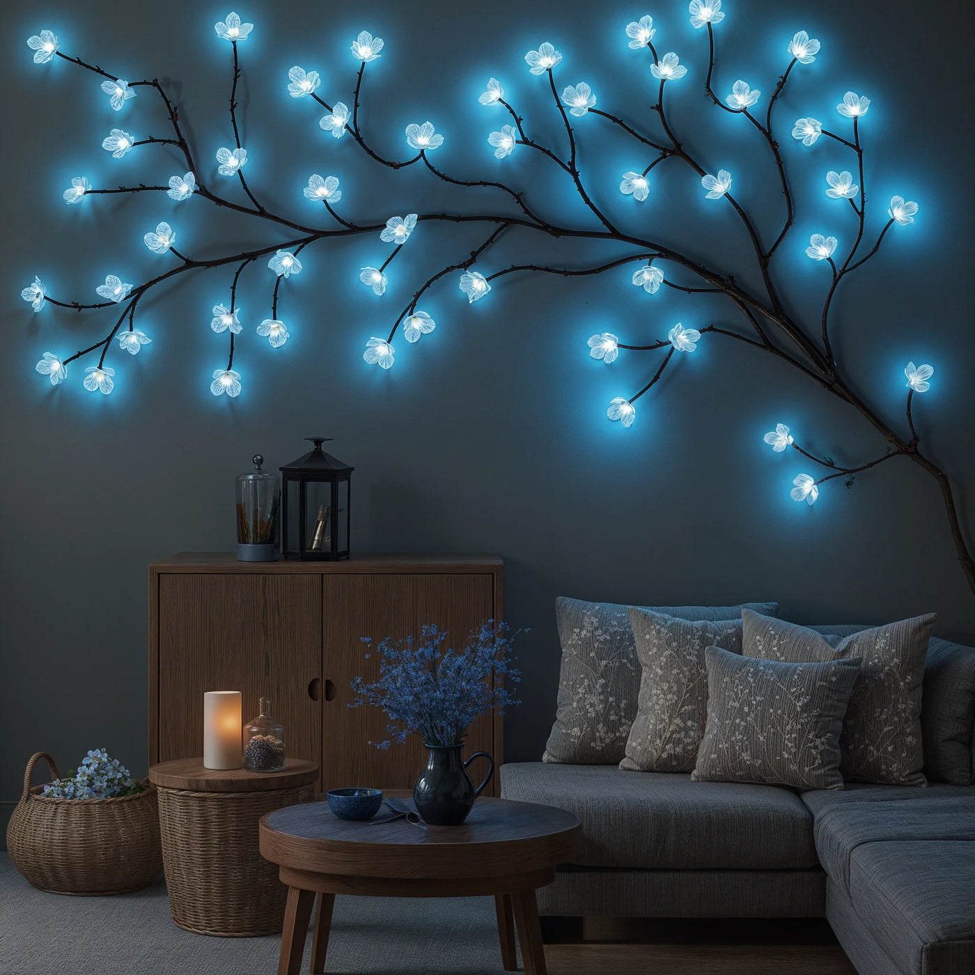 Enchanted Iced Blossom Vine – Magical LED blossom – Lux Lights
