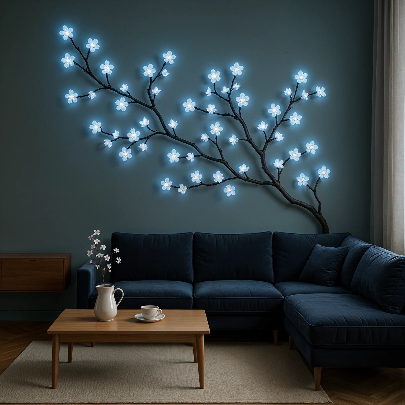 Enchanted Iced Blossom Vine – Magical LED blossom – Lux Lights