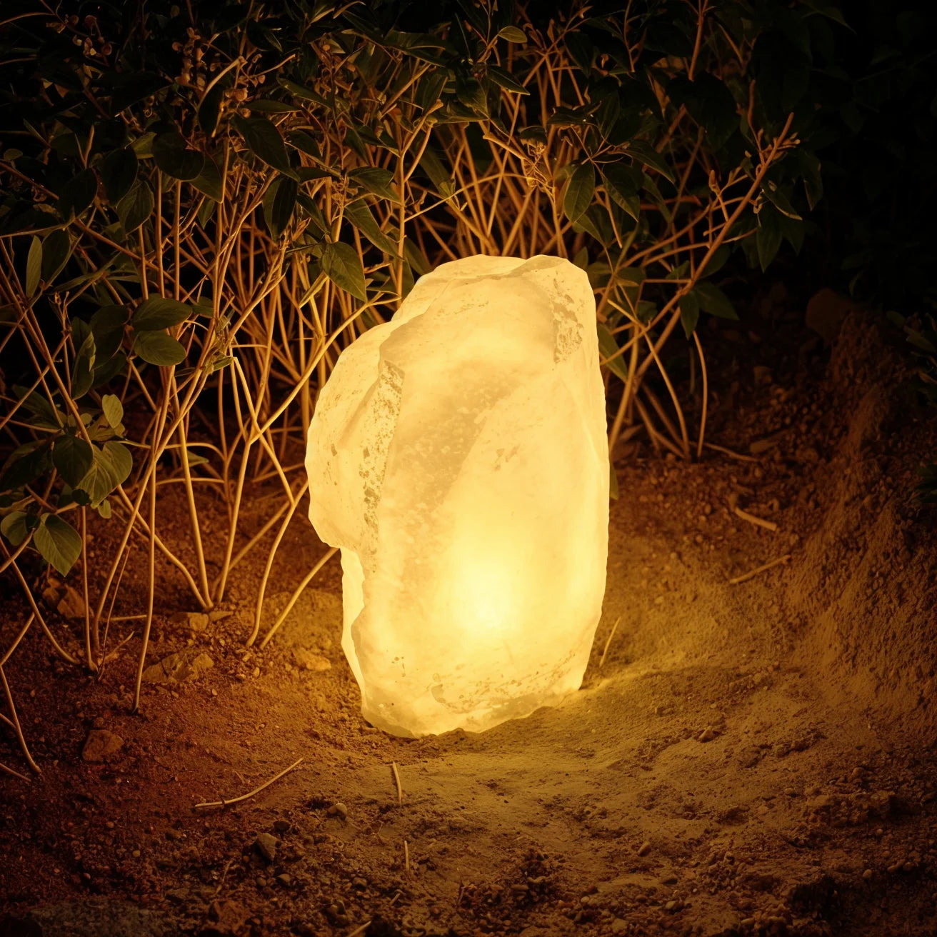 Lumen Rock – Atmospheric Illuminated Garden Stone – Lux Lights