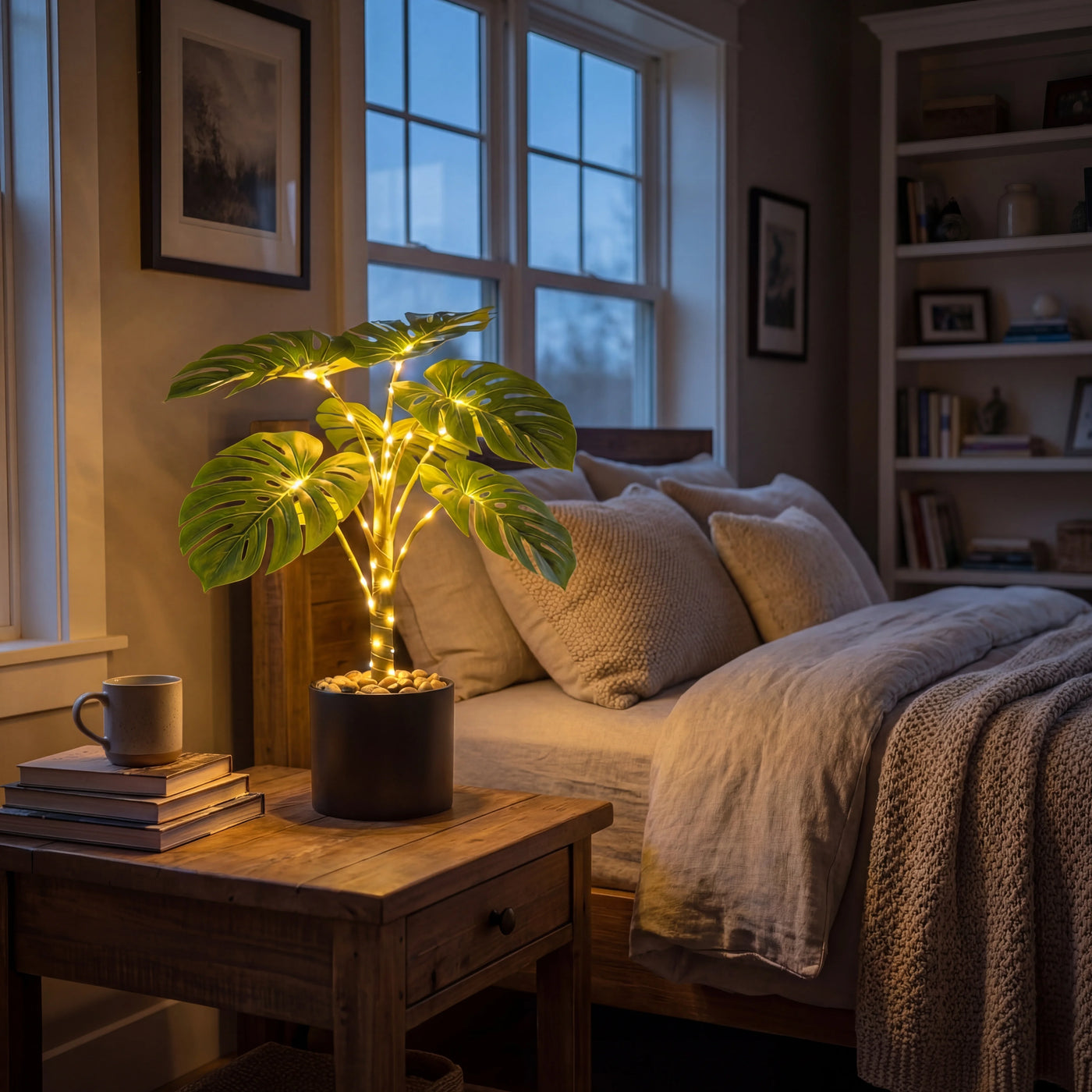 Tropical Monstera Lamp – Tropical Lamp with Warm Light – Lux Lights